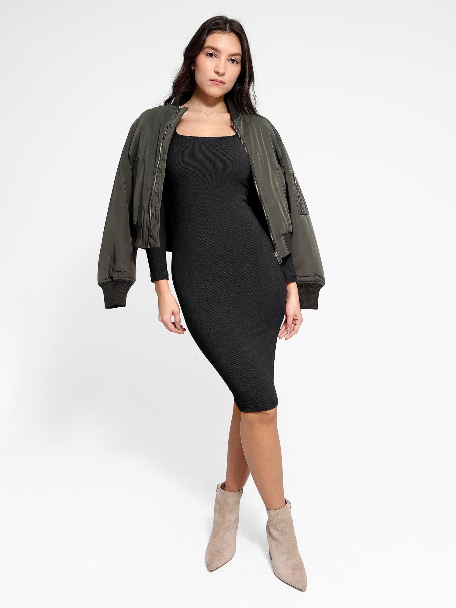 Long Sleeve Midi Jurk